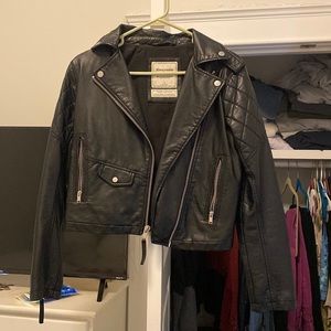 Abercrombie leather jacket